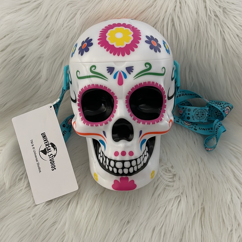 Universal Studios Halloween Horror Nights Sugar Skull Popcorn Light Up B…